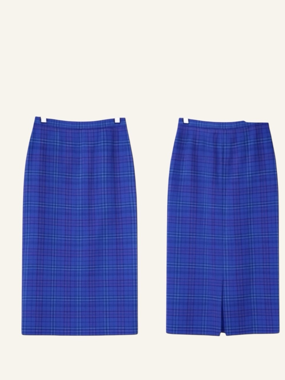 ✨ PENDLETON | Vintage Pure Virgin Wool Tartan Pencil Skirt – Size 8 - Picture 2 of 8